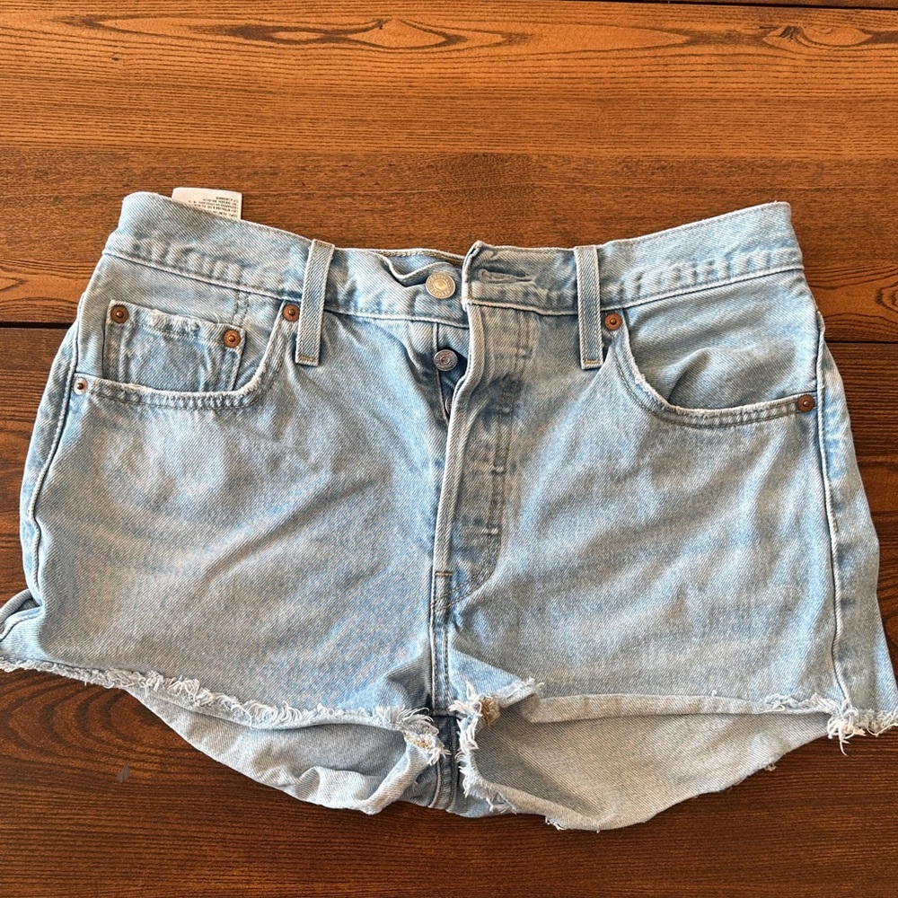 Levi’s Light Blue Denim Women Shorts